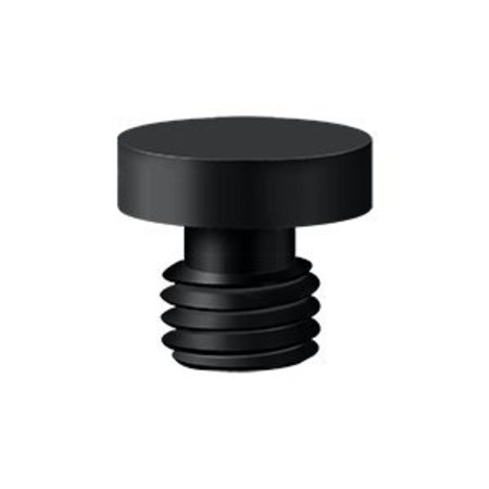 DELTANA 1/2 Diameter Decorative Button Tip Cabinet/Door Hinge Finials Paint Black DSBU19